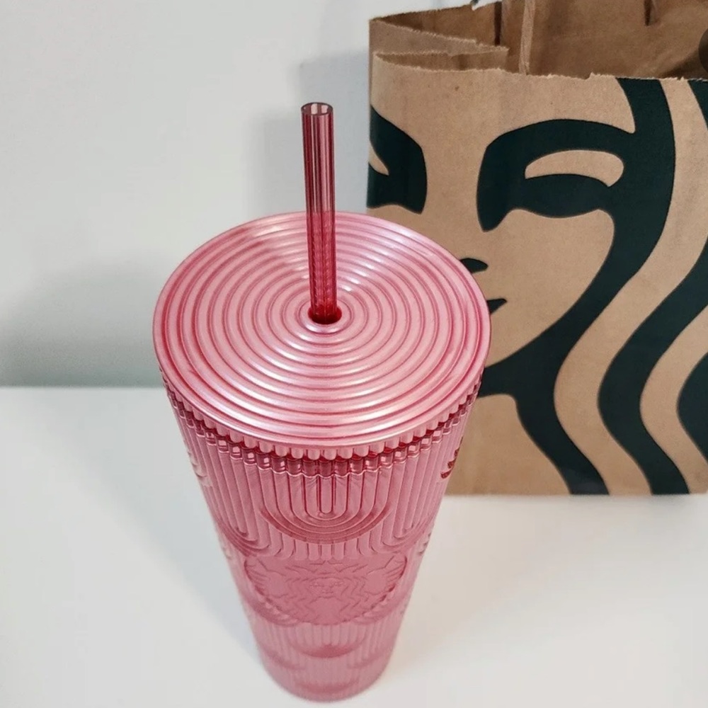 Starbucks pink mermaid scale tumblr  cup - Picture 2 of 3